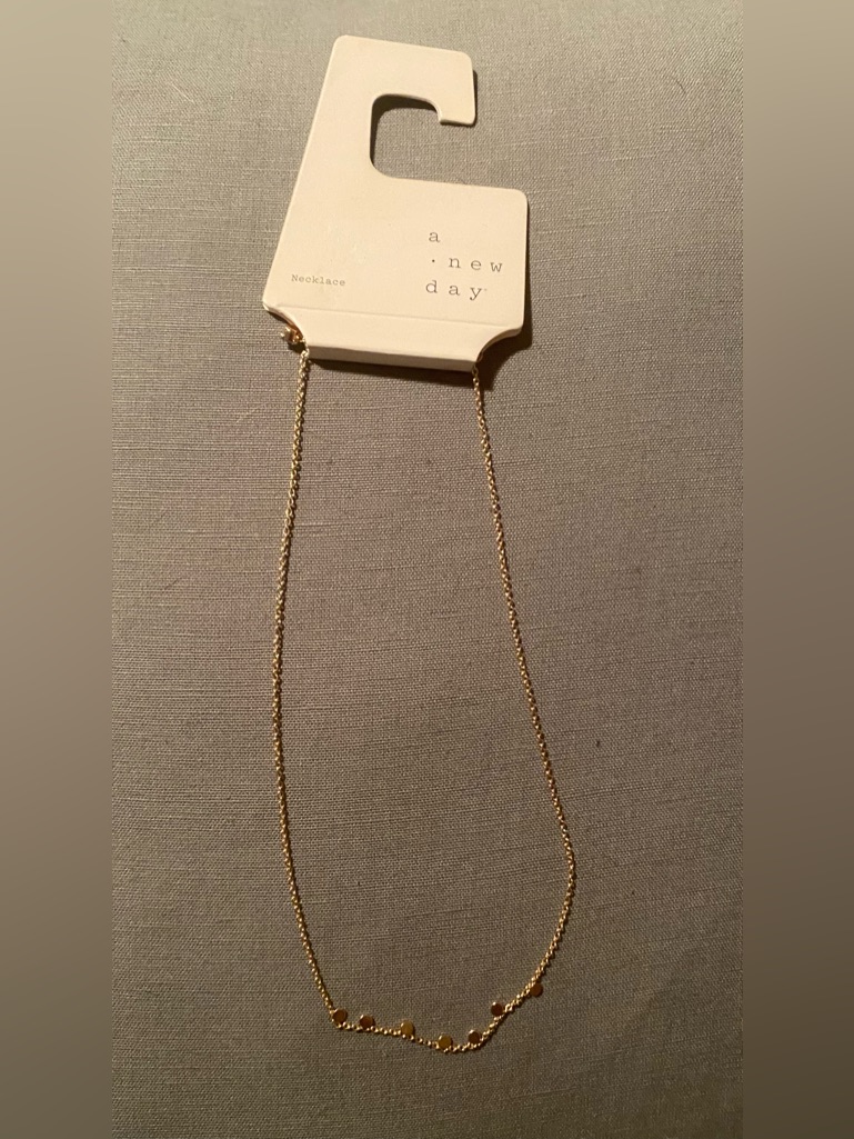 A New Day Gold Beaded Delicate Necklace